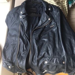 ALLSAINTS LEATHER JACKET MEDIUM